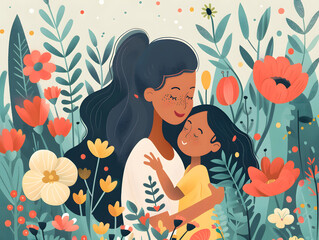 Attention-Grabbing Illustrations for Mother's Day Events