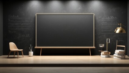Black board background
