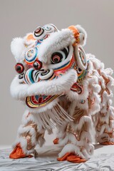 A traditional Chinese lion dance troupe bringing luck and prosperity through colorful costumes and dynamic movements