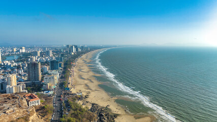 Vung Tau city and coast, Vietnam. Vung Tau is a famous tourism coastal city in the South of...