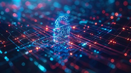 Portray the critical role of network security in the era of IoT, protecting interconnected devices - obrazy, fototapety, plakaty