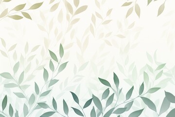 Tranquil background with a delicate leaf pattern, creating a nature-inspired and soothing atmosphere, Generative AI
