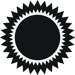 vector sun icon. black flat color. simple is good for symbols.