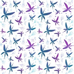 seamless pattern with butterflies