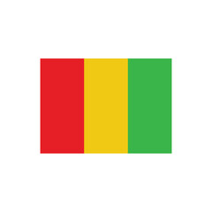 guinea flag icon vector