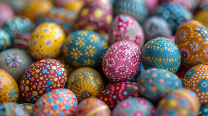 Obraz premium colorful died Easter eggs