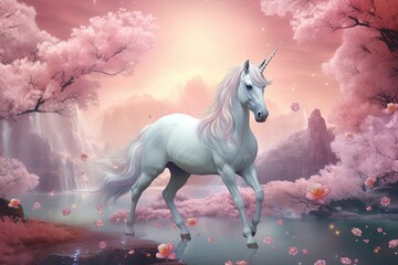 Obraz na płótnie Canvas Ethereal Unicorn Kingdom