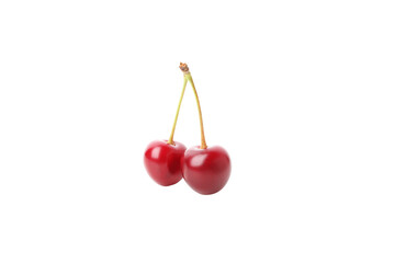 PNG,ripe cherry fruits, isolated on white background