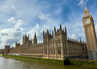 The Houses of Parliament, officially known as the Palace of Westminster, London, UK. 