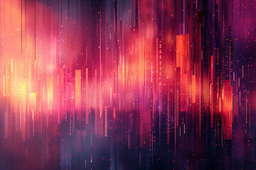 abstract background with lines and bokeh, 