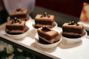 Chocoholic's Dream Platter: Irresistible Chocolate Truffle Cake Extravaganza.Chocoholic's Dream Platter, a mesmerising collection of decadent Chocolate Truffle Cakes.