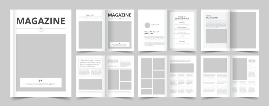 Minimalist Magazine Template