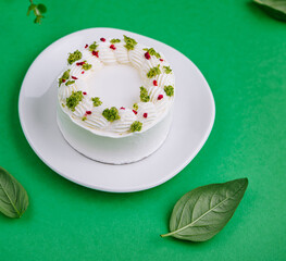 Turkish Maras Vanilla Ice Cream with Pistachio Powder
