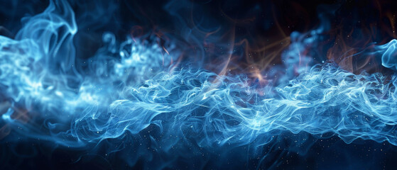 Obraz premium flames on a black background