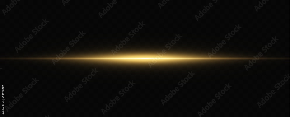 Aufkleber horizontal dynamic light golden lines.bright rays of light. vector illustration.bright golden flashe