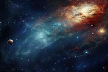 Obraz na płótnie Canvas Celestial Galaxy: Majesty of the Cosmic Realm