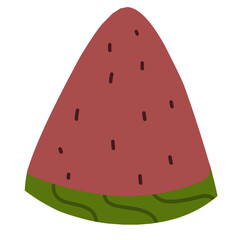Fruit illustration watermelon