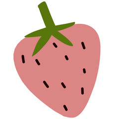 Fruit illustration syrawberry