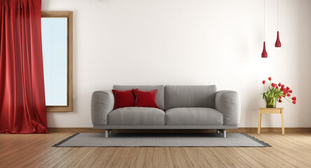 Modern living room interior with elegant decor - 752121931
