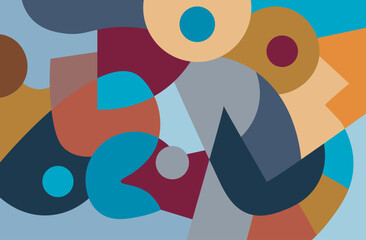 colorful abstract art for wall decoration
