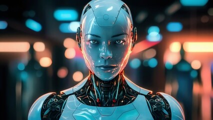 Create a short film script set in a world where advanced robots have become indistinguishable from humans. Explore the concepts of identity, awareness, and the blurred barriers between man and machine