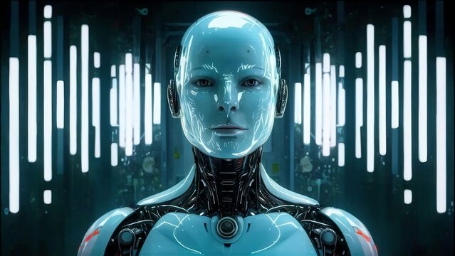 Create a short film script set in a world where advanced robots have become indistinguishable from humans. Explore the concepts of identity, awareness, and the blurred barriers between man and machine