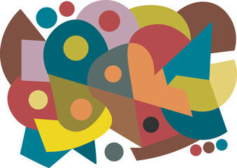 colorful abstract art for wall decoration
