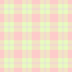 Textile tartan fabric of vector plaid pattern with a seamless background texture check.