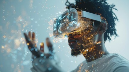 Portrait of Male 3D artist creating virtual reality environments