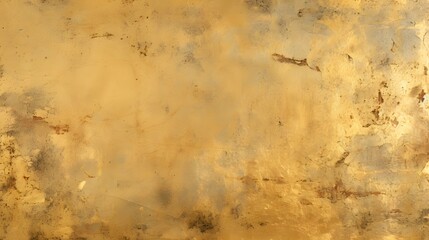 Golden Aged Texture: Vintage Elegance in Weathered Gold Paint with Cracks and Scratches