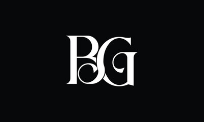 BG, GB, B, G, Abstract Letters Logo monogram