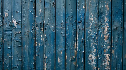 wooden wall, painted an old dark blue paint that falls off 