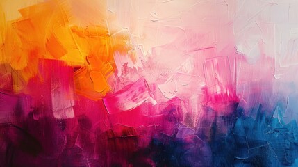 Naklejka premium Vibrant Watercolor Art: A vivid, textured masterpiece blending abstract elements, grunge, and nature-inspired hues, creating a captivating splash of colors on vintage-inspired paper