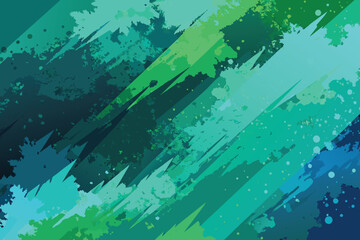 Abstract art teal blue green gradient paint background with liquid fluid grunge texture Background