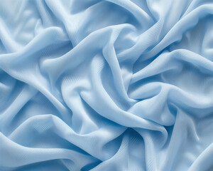 Blue knitted fabric background