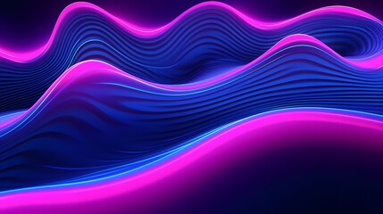 A blue and purple wave with a purple line on it
