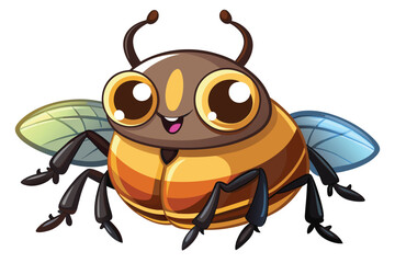 Illustration of a cute insect