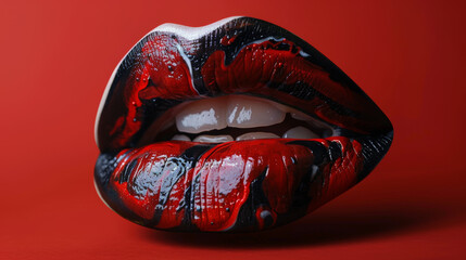 rolling stones inspired lips