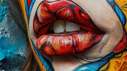 rolling stones inspired lips