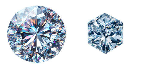 Diamond on white  background