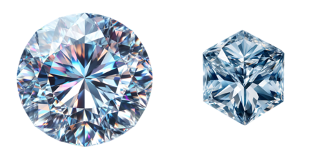 Diamond on white  background