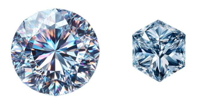 Diamond on white  background