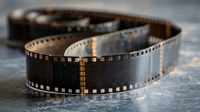 An image of a vintage film strip background