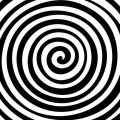 Swirling comic background. Vector illustration for hypnotic spirals design. Vortex spiral twirl. Psychadelic pattern. Hypnotic spiral tunnel. - 752149766