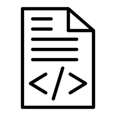Document Vector Line Icon