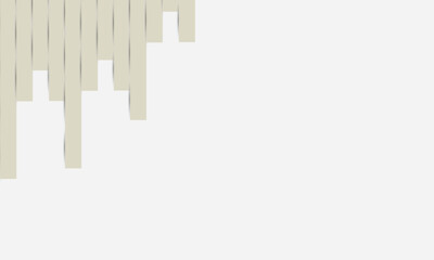 Realistic Geometrical shapes concept in paper style. Abstract brown paper cut geometric design background. Rectangle stripe shapes from top to bottom cover onr corner page. Empty space for custom text