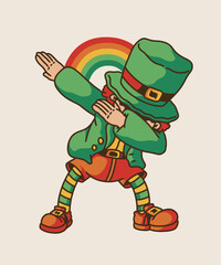 St Patrick Elf Dabbing t-shirt