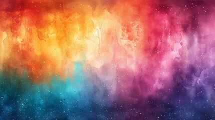 Fototapeta premium Colorful Watercolor Paint Vintage Canvas