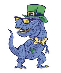St Patrick's T-rex Holiday Dinosaur t-shirt
