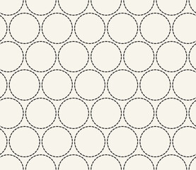 Vector seamless pattern. Repeating geometric elements. Stylish monochrome background design.